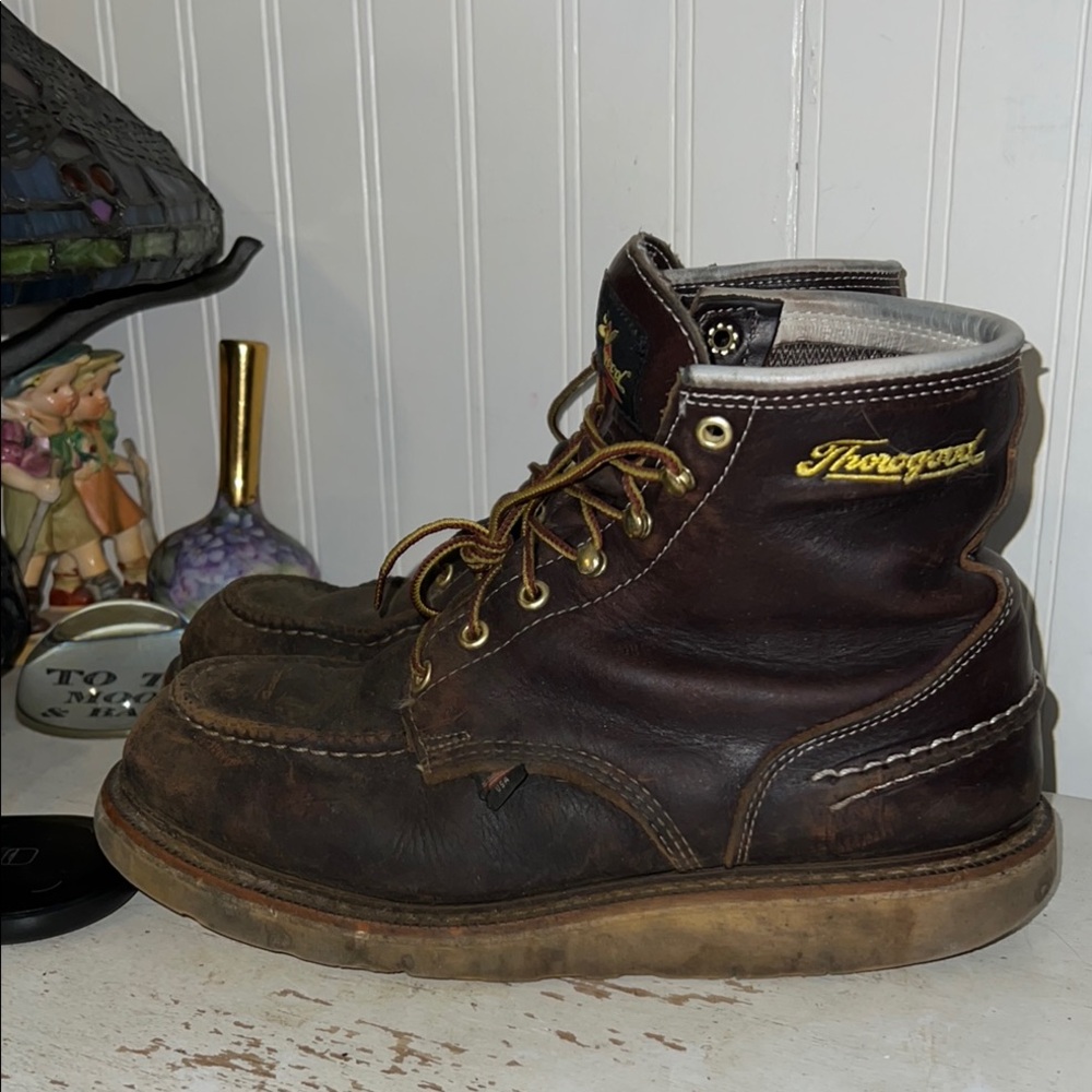 Thorogood ASTM Men's Brown Leather Boots Size 9
